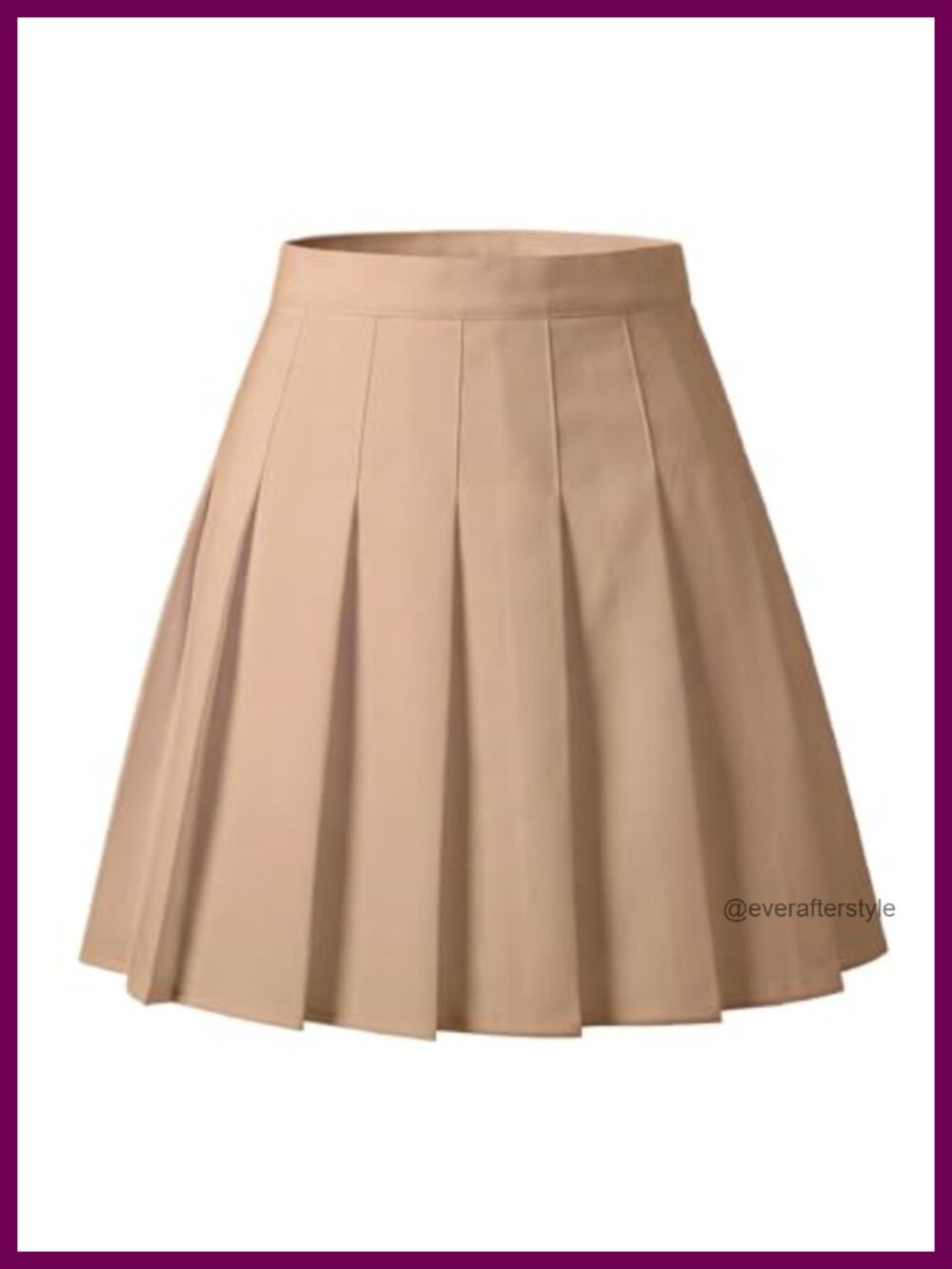 Women's High Waisted Pleated A-Line Tennis Skort Mini Skirt